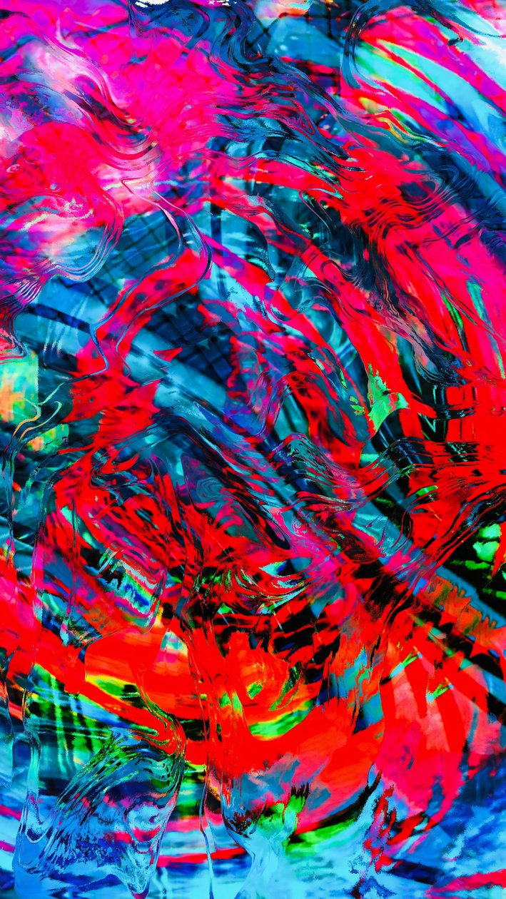 Frenesí de colores rojos de Julien Decapo