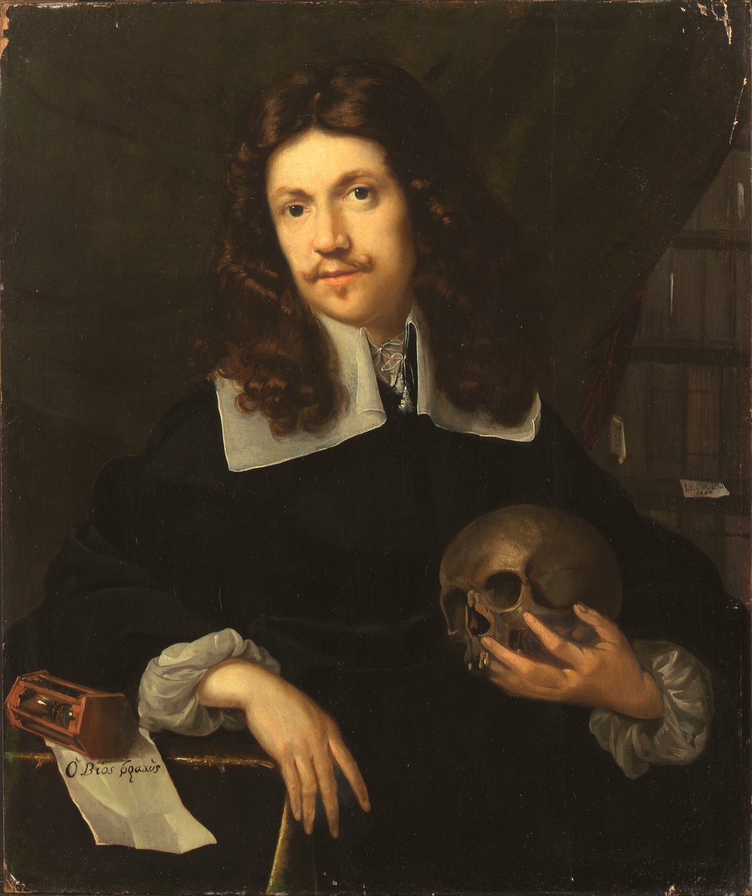 Retrato vanitas de un caballero de Julien Franciscus de Geest