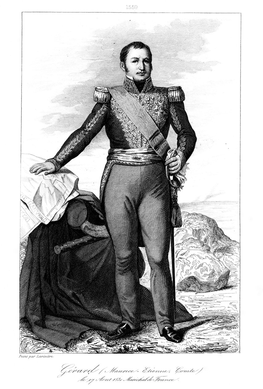 Etienne Maurice Gerard 1773-1852, general y estadista francés, 1839 de Julien Leopold Boilly