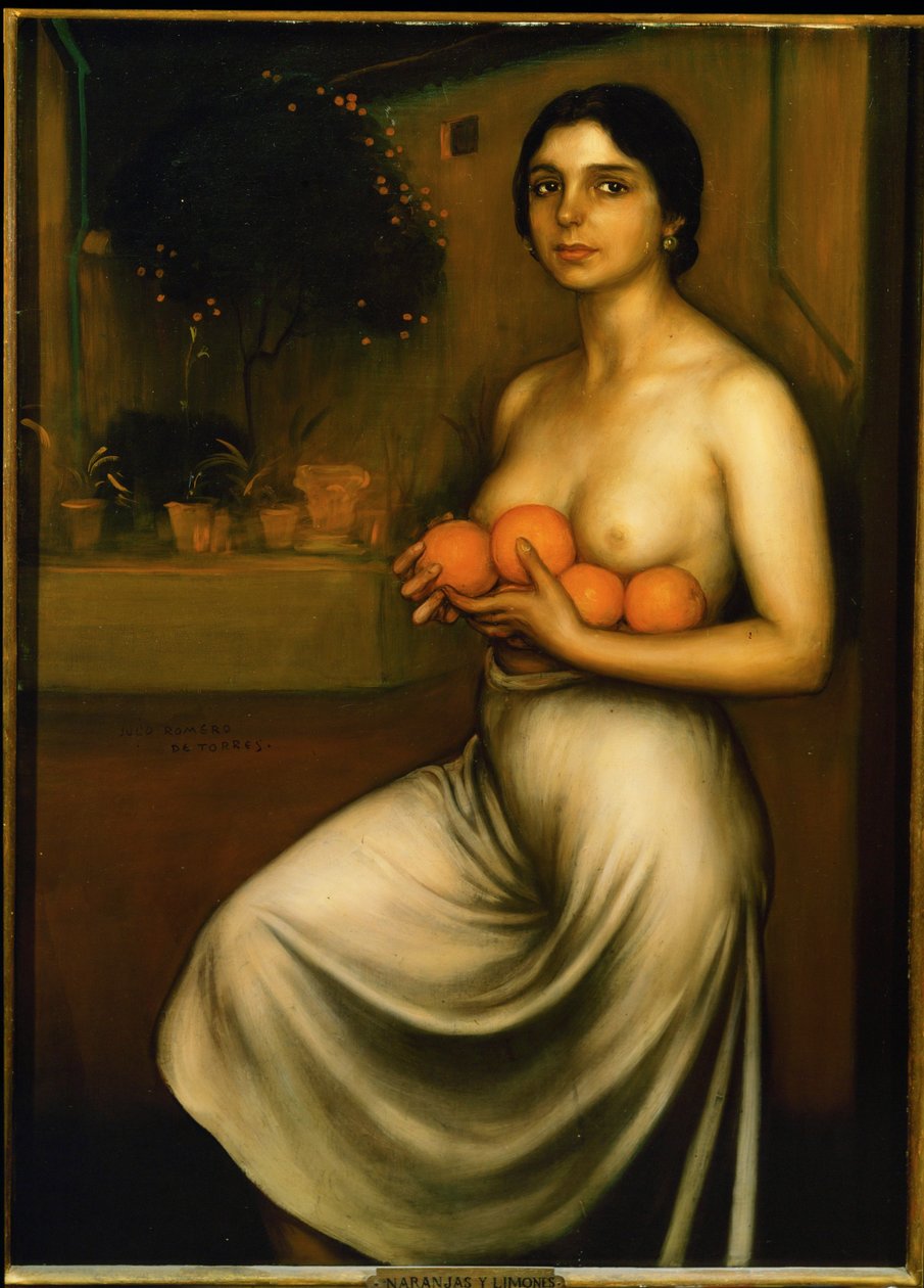 Naranjas y limones (pintura) de Julio Romero de Torres