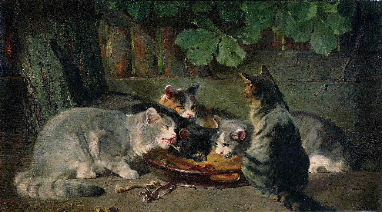 Hora de la cena de Julius Adam