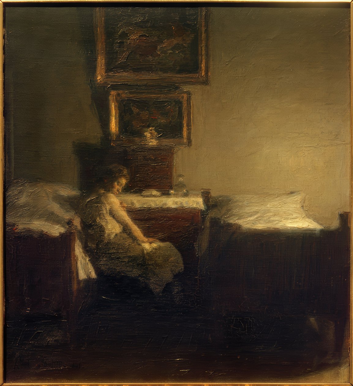 En el dormitorio de Julius Paulsen