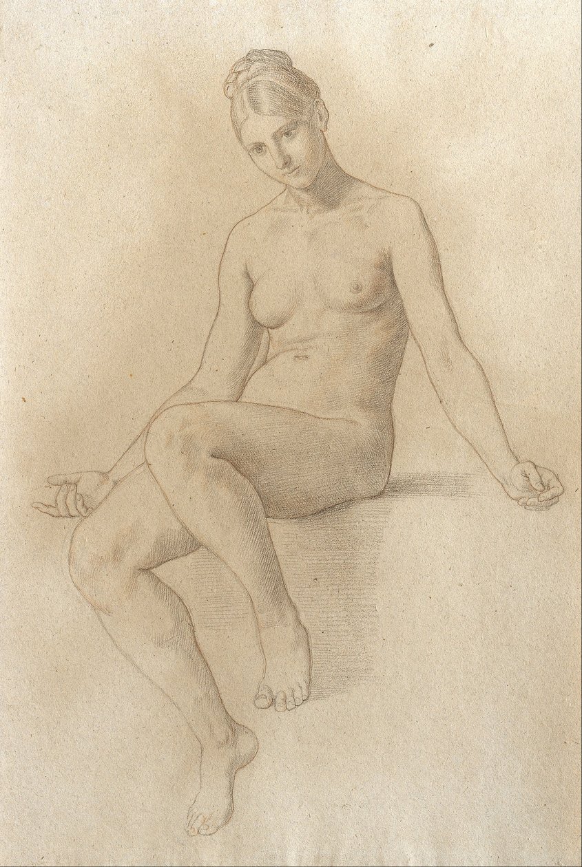 Desnudo Femenino de Julius Schnorr von Carolsfeld