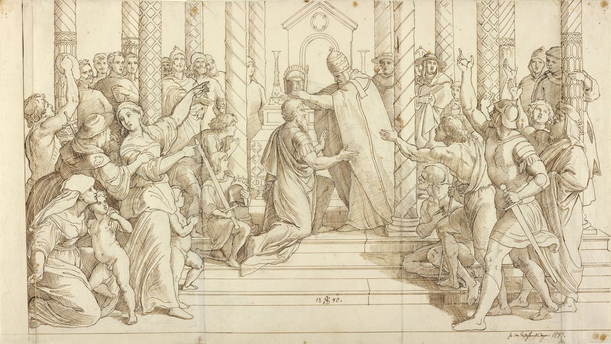 La Coronación de Carlomagno de Julius Schnorr von Carolsfeld
