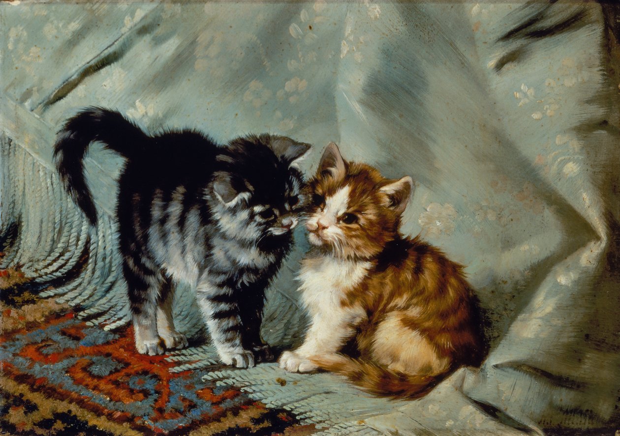 Mejores amigas (óleo sobre lienzo) de Julius Adam