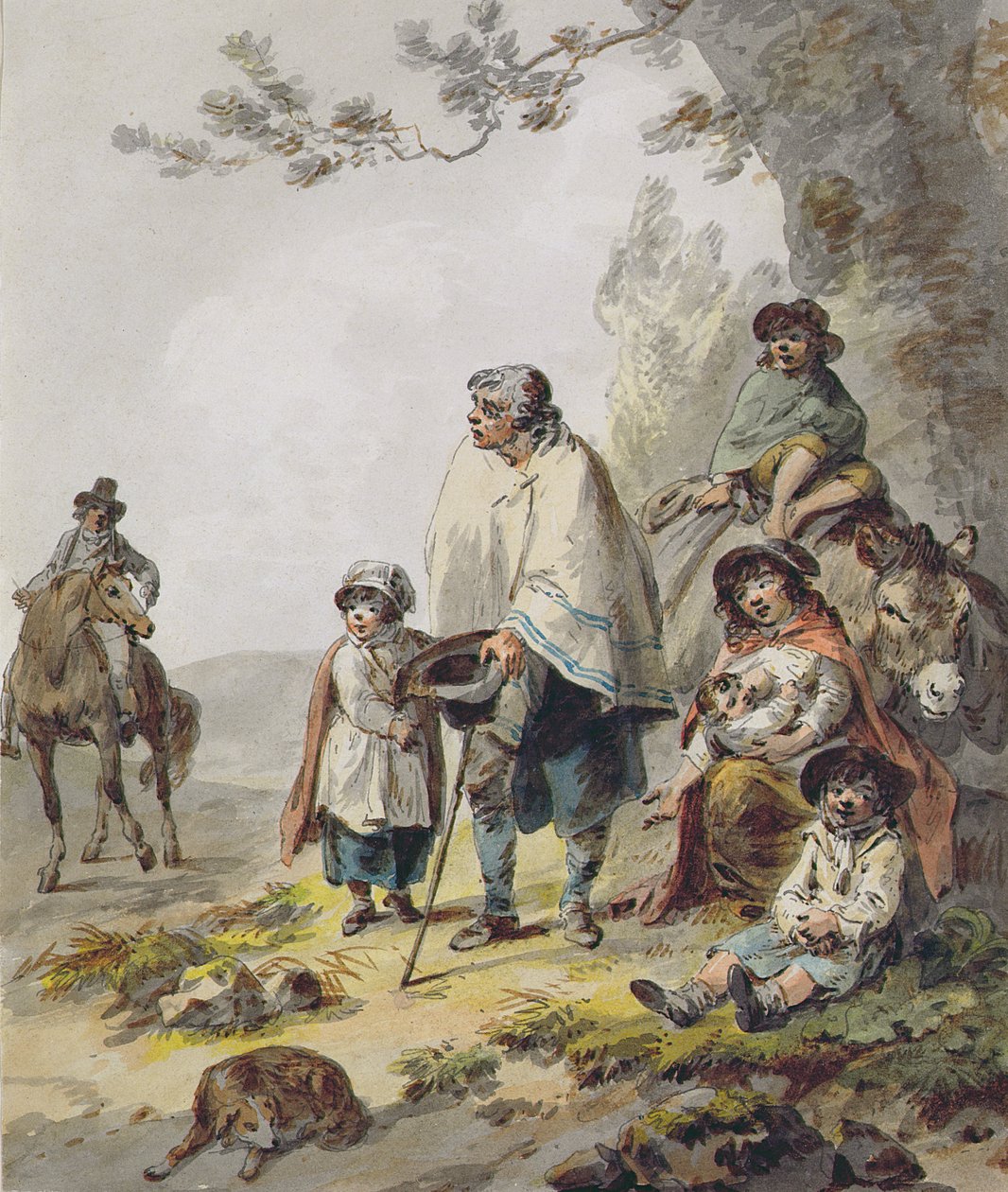 Una Familia Gitana de Julius Caesar Ibbetson