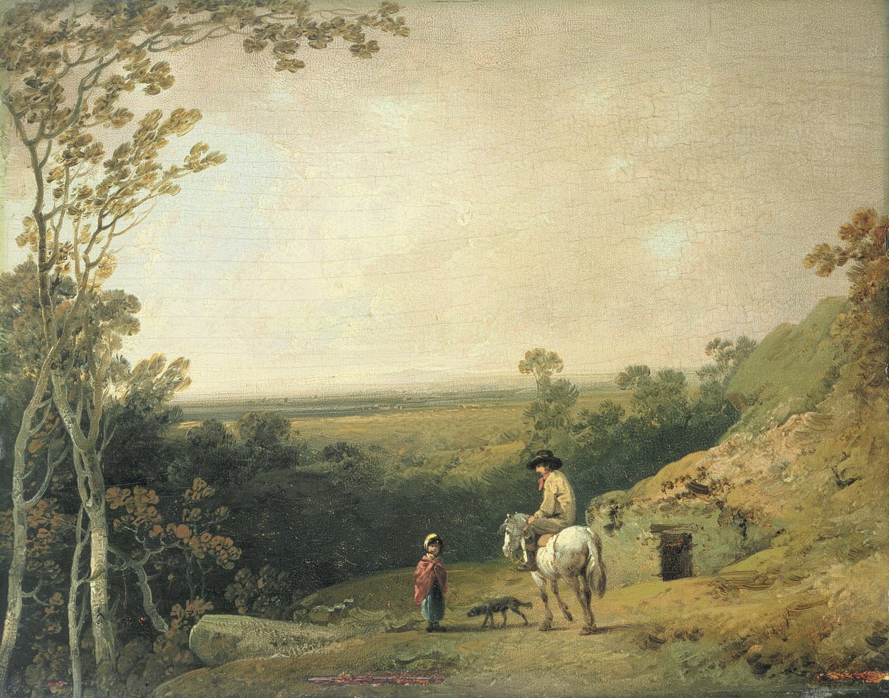 Paisaje con figuras de Julius Caesar Ibbetson