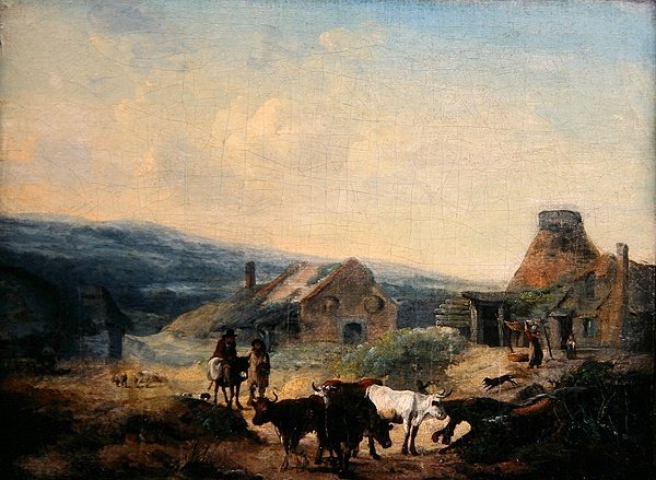 Escena Rural Romántica de Julius Caesar Ibbetson