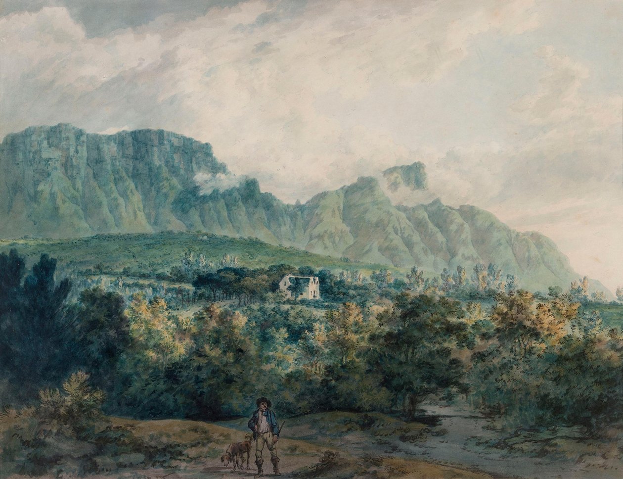 Undercliff, Isla de Wight de Julius Caesar Ibbetson
