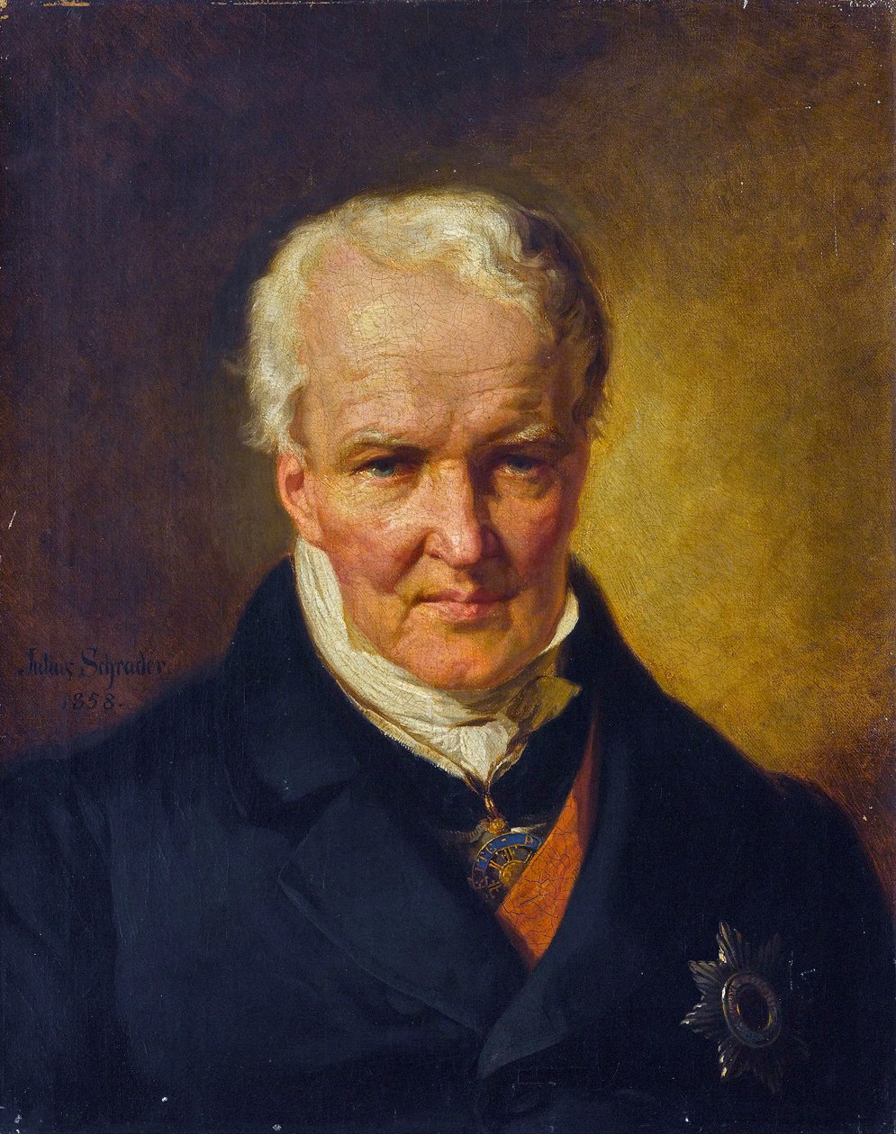 Retrato de Alexander von Humboldt (1769-1859) de Julius Friedrich Anton (after) Schrader