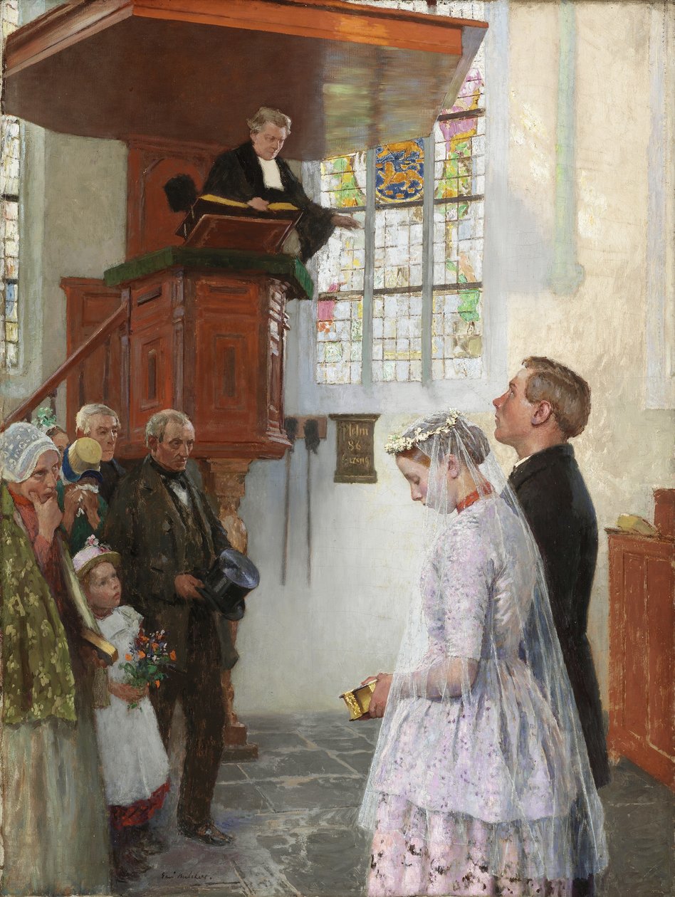 La boda, c.1900 de Julius Gari Melchers