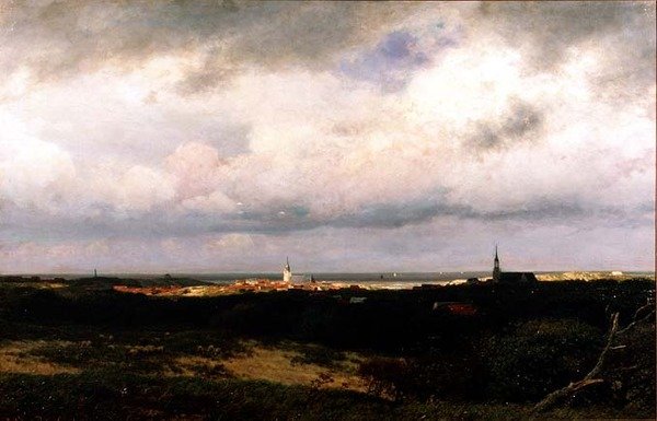 Vista Costera cerca de La Haya de Julius Jacobus de Sande Bakhuizen