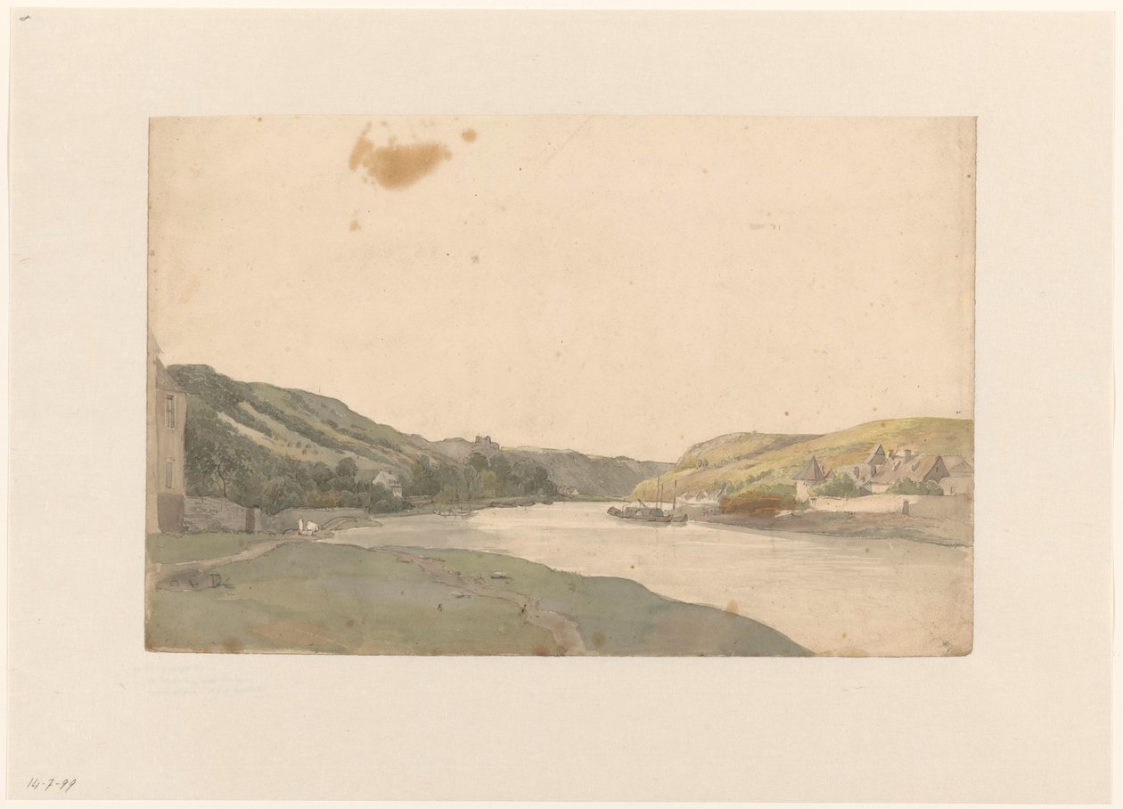 Vista del Mosa de Julius Jacobus van de Sande Bakhuyzen
