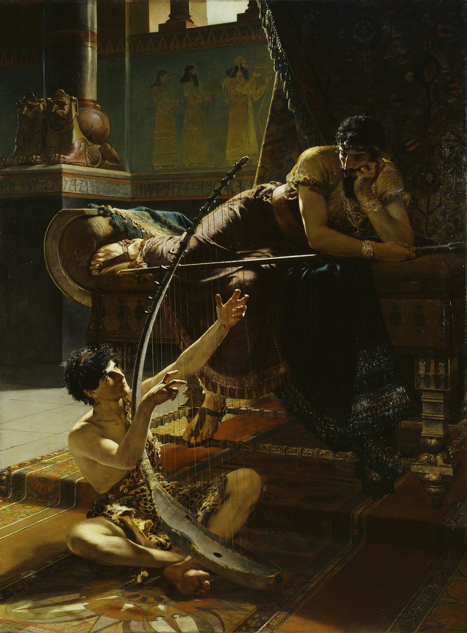David y Saúl de Julius Kronberg