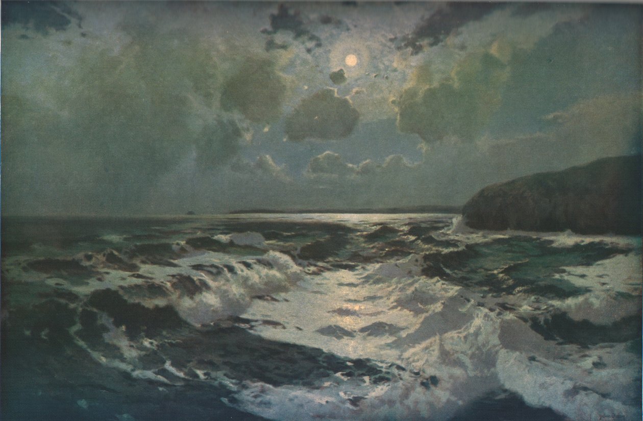 El arrecife, Bahía de St Ives, Cornualles, finales del siglo XIX-principios del siglo XX, c1930 de Julius Olsson