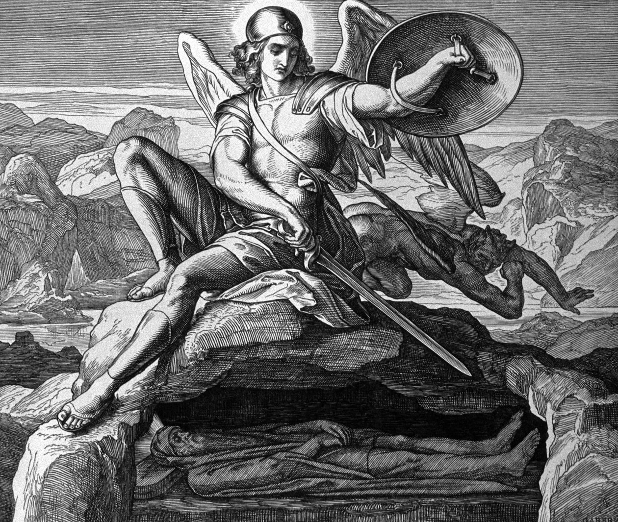 Muerte de Moisés de Julius Schnorr von Carolsfeld
