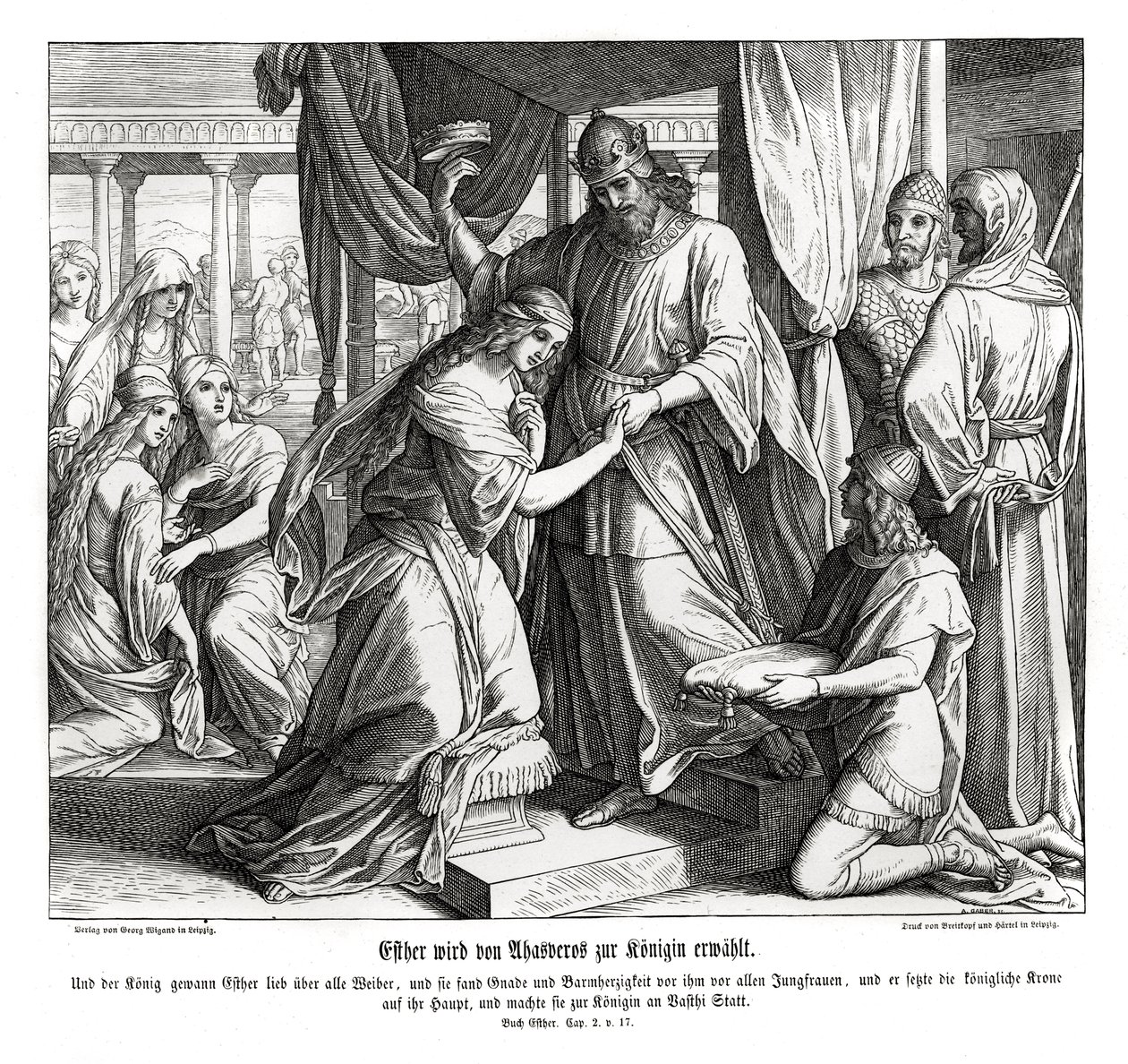 Ester es hecha reina, Ester de Julius Schnorr von Carolsfeld