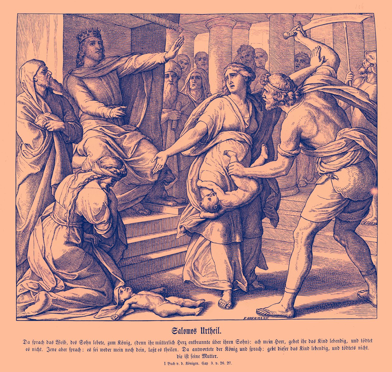 El juicio de Salomón de Julius Schnorr von Carolsfeld