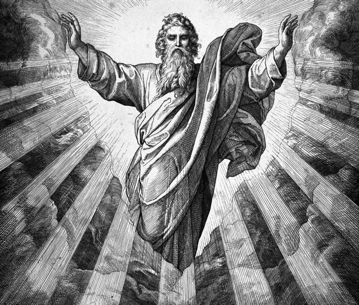 Hágase la luz. Dios y la Creación de Julius Schnorr von Carolsfeld