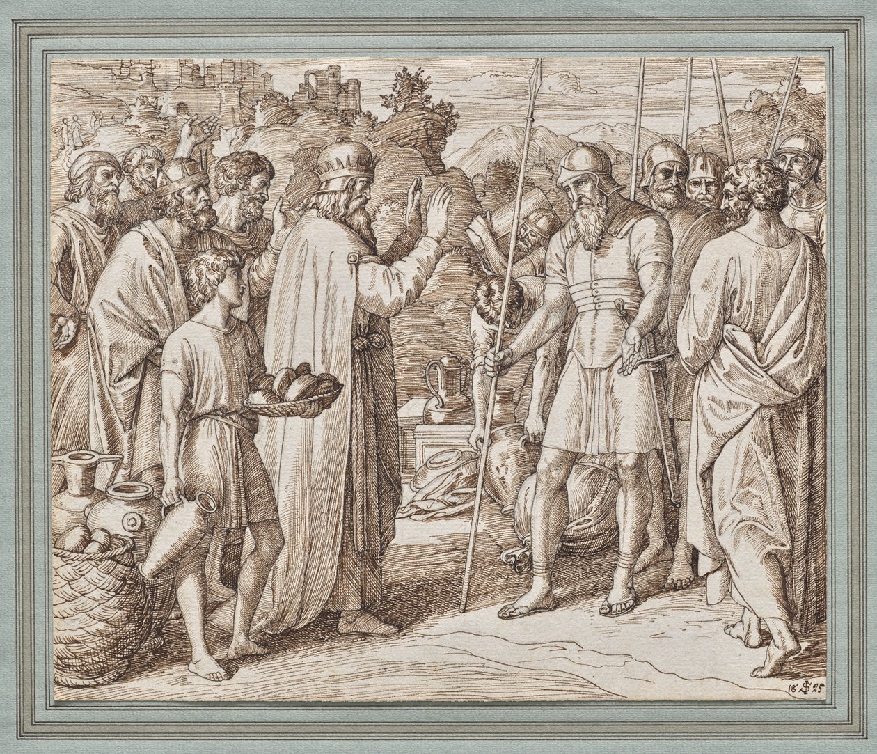 Melquisedec bendiciendo a Abraham de Julius Schnorr von Carolsfeld