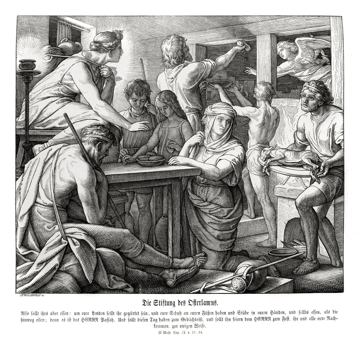 Pascua, Éxodo de Julius Schnorr von Carolsfeld