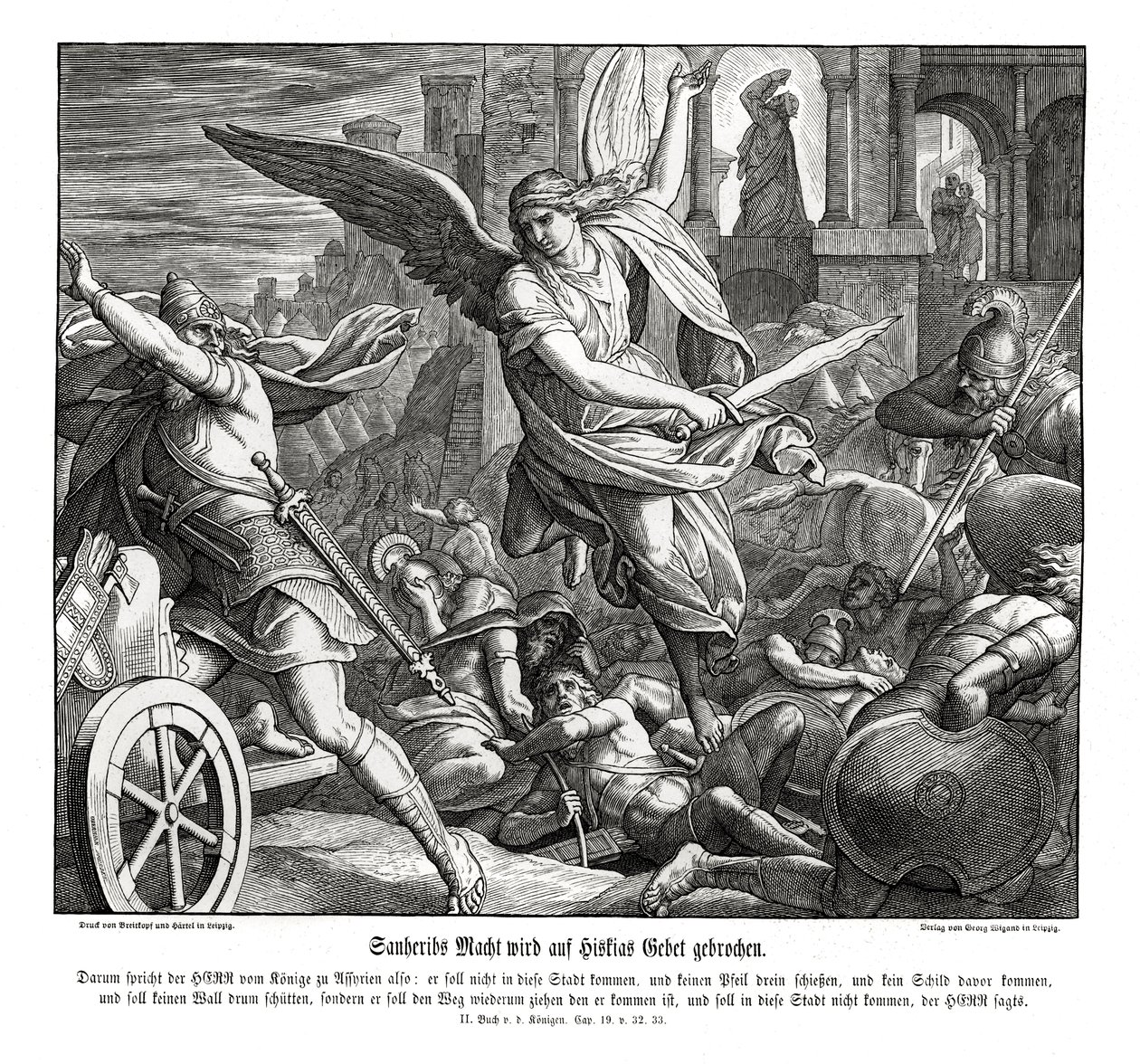 Oración de Ezequías, 2 Reyes de Julius Schnorr von Carolsfeld