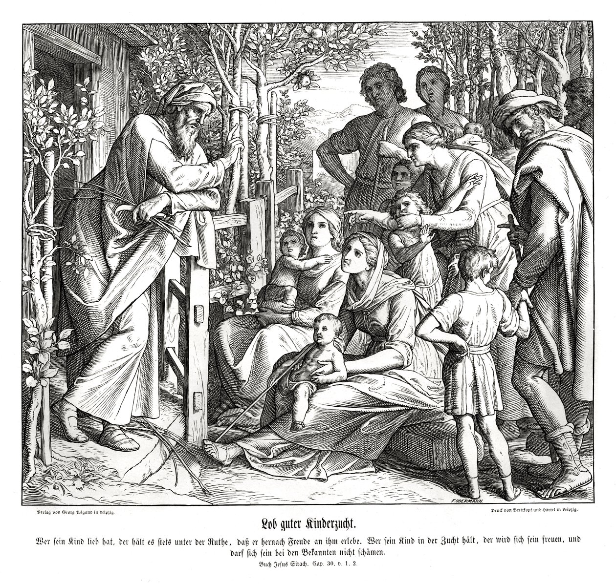 Criar hijos, Libro de Sirach de Julius Schnorr von Carolsfeld