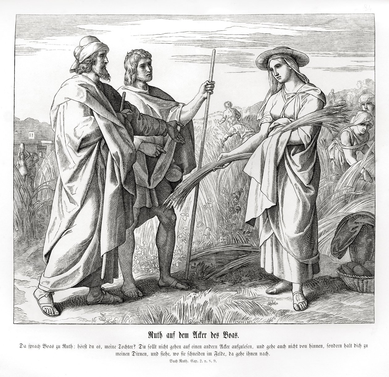 Rut en los campos de Booz, Rut de Julius Schnorr von Carolsfeld