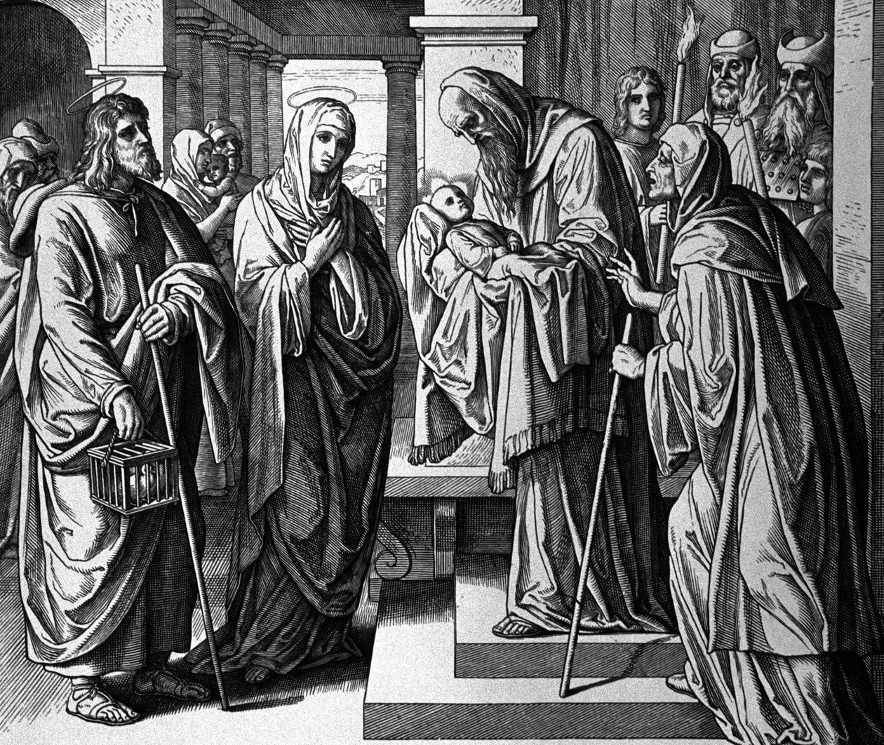 Presentación del Niño Jesús en el Templo de Julius Schnorr von Carolsfeld