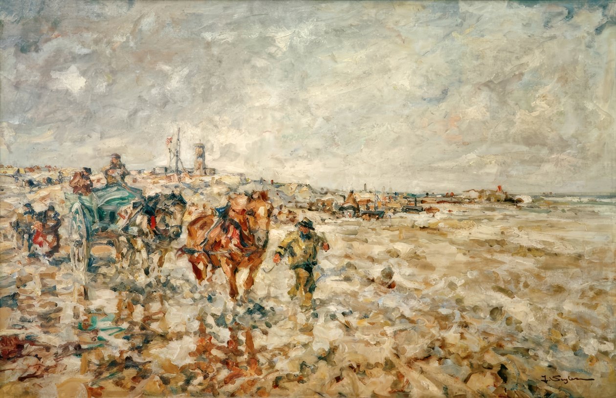 Pescadores de camarones en las marismas de Julius Seyler