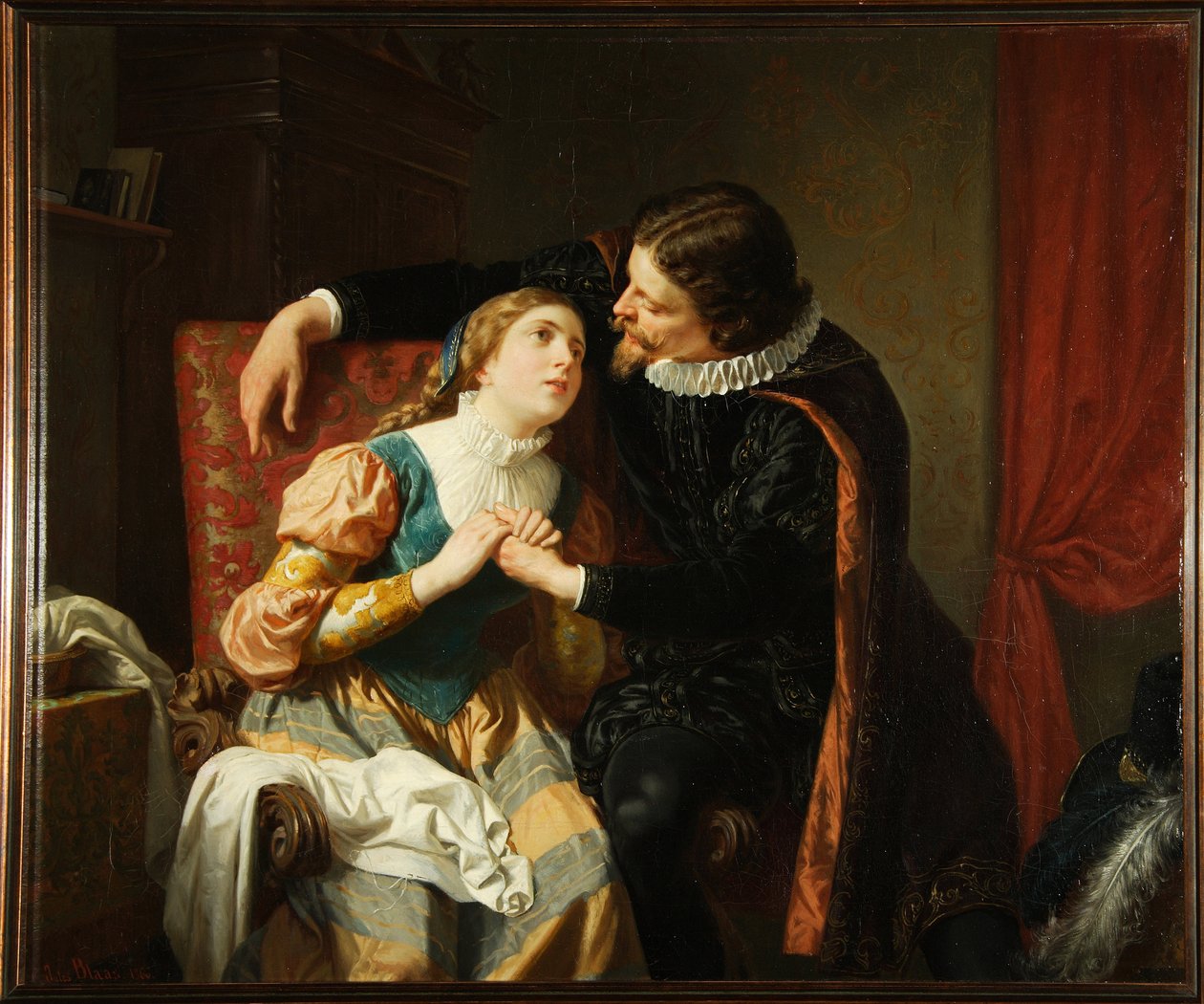 Egmont y Klärchen de Julius von Blaas