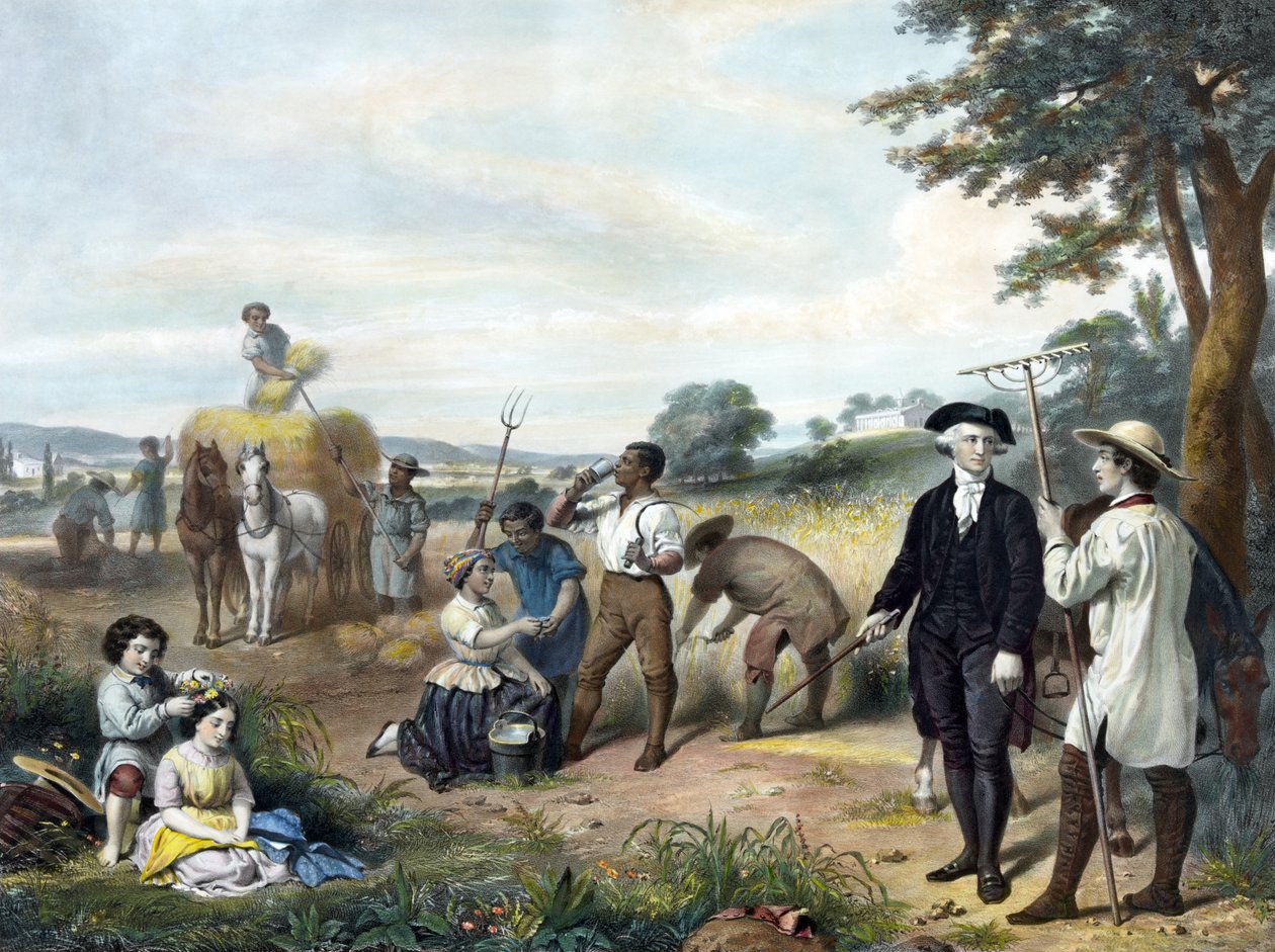 Vida de George Washington - El granjero, pub. 1853 de Junius Brutus Stearns