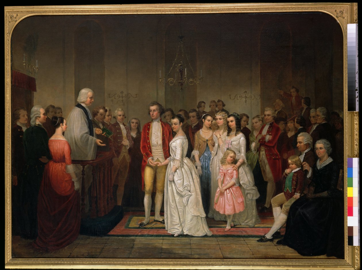 El matrimonio de Washington de Junius Brutus Stearns