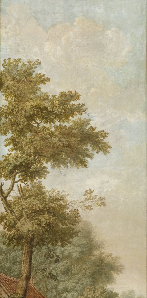 Tres tapices con un paisaje holandés pintura de papel pintado Tres pinturas de papel tapiz de un paisaje holandés Tres pinturas de papel tapiz de un paisaje holandés de Jurriaan Andriessen (attributed to)