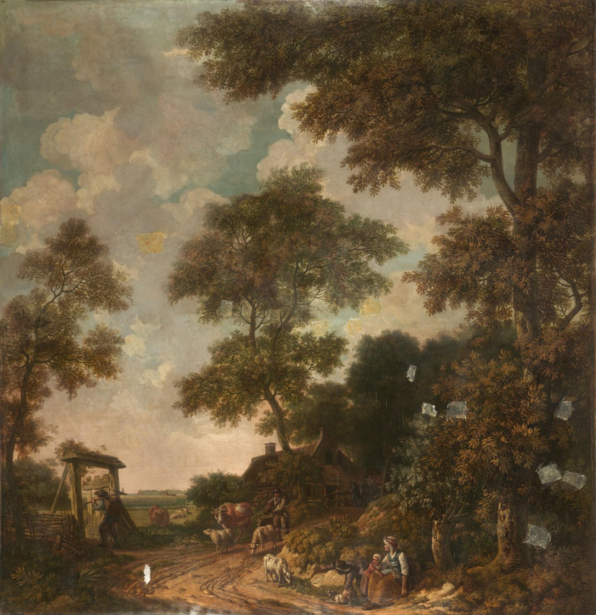 Tapiz con paisaje holandés, perteneciente a la sala de Nieuwe Doelenstraat 22 de Jurriaan Andriessen