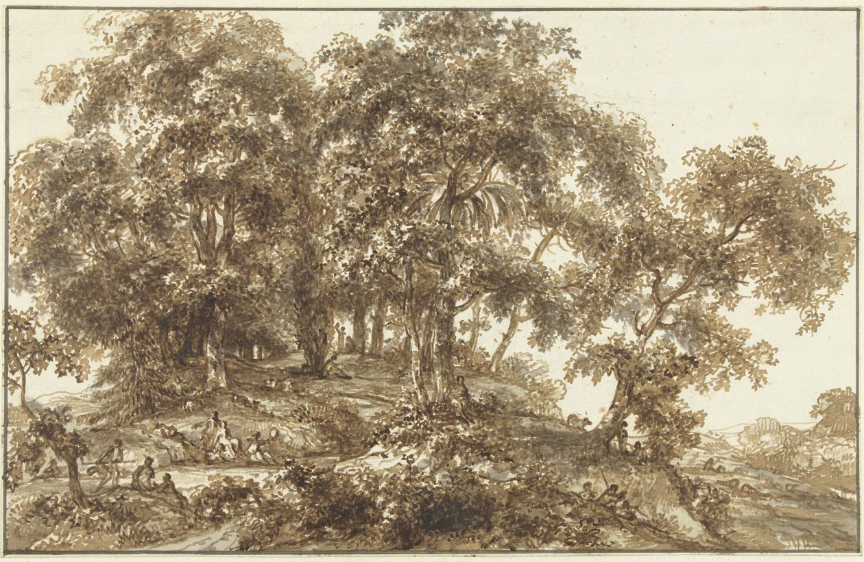 Paisaje con grupo de árboles de Jurriaan Andriessen