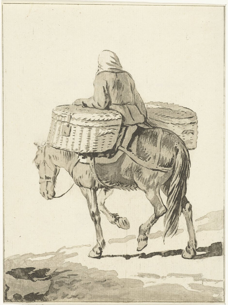 mujer a caballo de Jurriaan Cootwijck (attributed to)