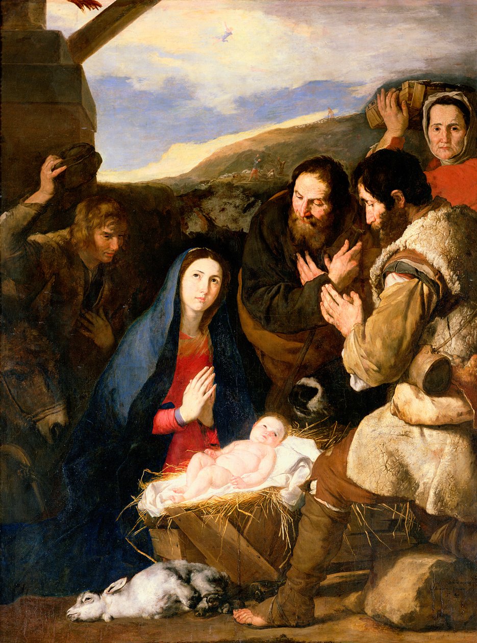Adoración de los pastores, 1650 de Jusepe de Ribera