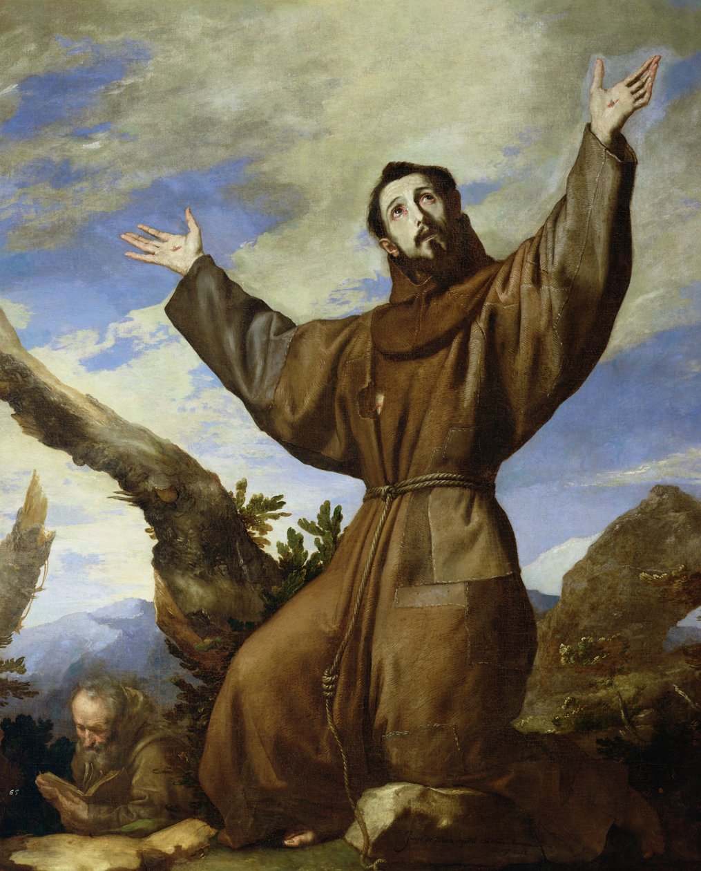 San Francisco de Asís (c.1182-1220) 1642 de Jusepe de Ribera