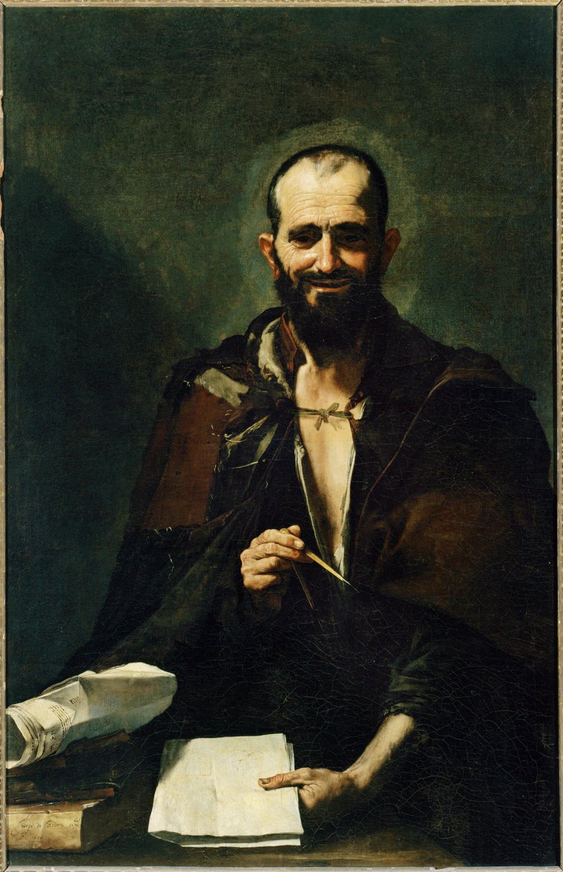 Arquímedes ... (pintura sobre lienzo) de Jusepe de (1591 1652) Ribera