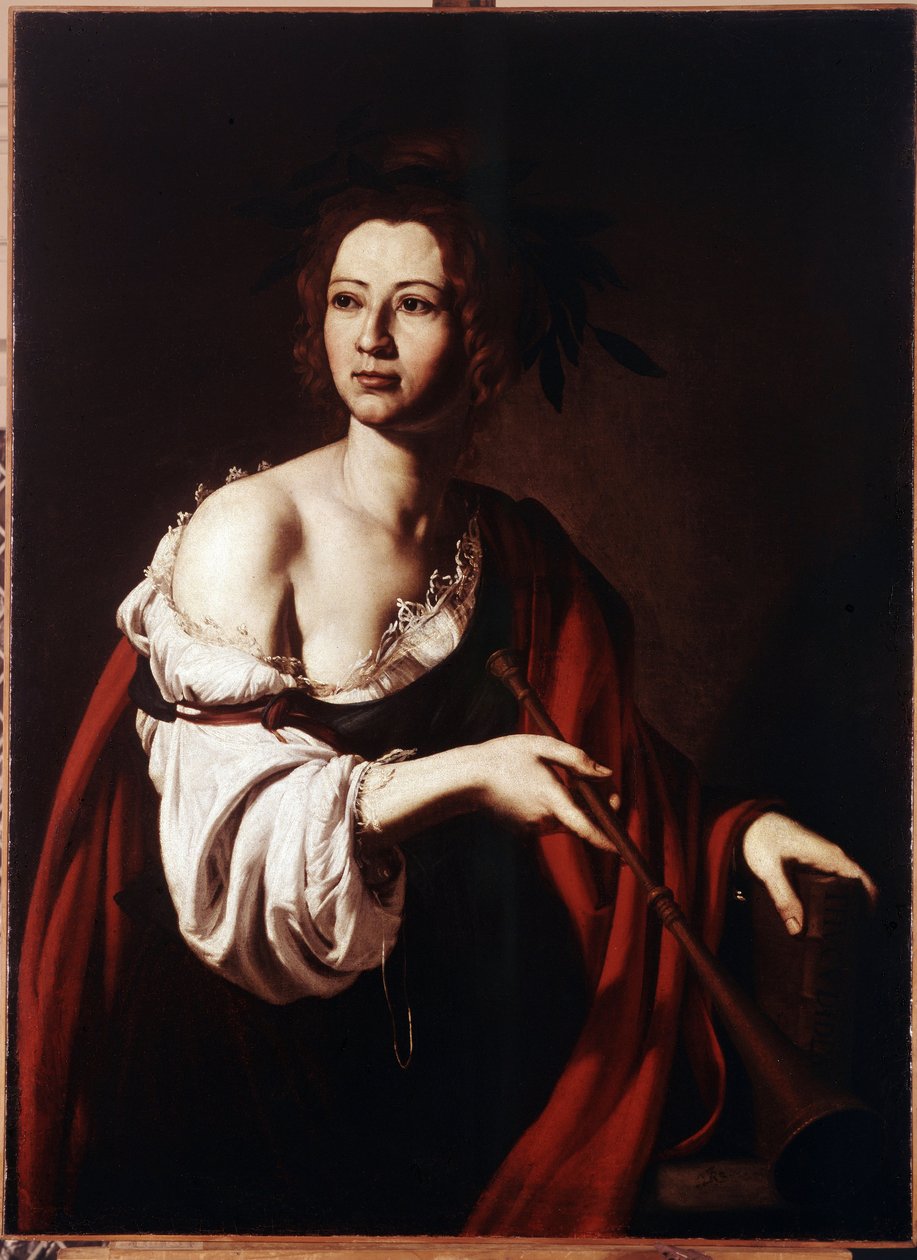 Alegoría de la Historia. Pintura de José de Ribera llamada il Spagnoletto ""el español"" (1591-1652) de Jusepe de Ribera