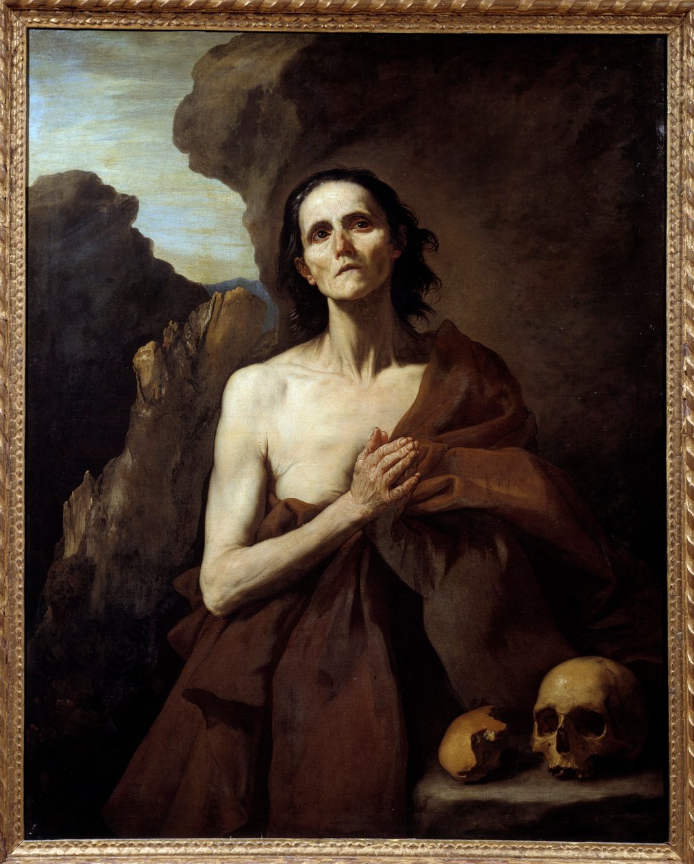 Retrato de Santa María la Egipcia, Penitente en el Desierto de Jusepe de Ribera