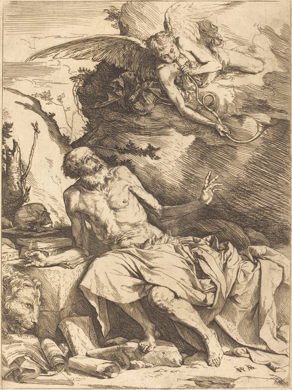 San Jerónimo escuchando la trompeta del Juicio Final de Jusepe de Ribera