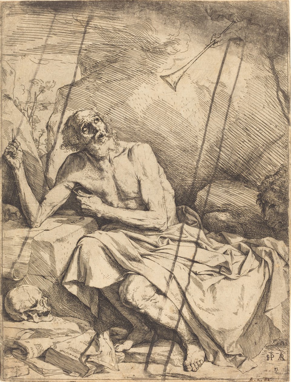 San Jerónimo escuchando la trompeta del Juicio Final de Jusepe de Ribera