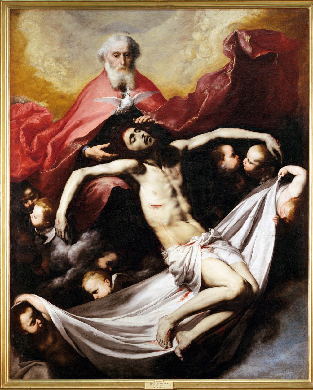 La Trinidad (pintura sobre lienzo) de Jusepe de Ribera