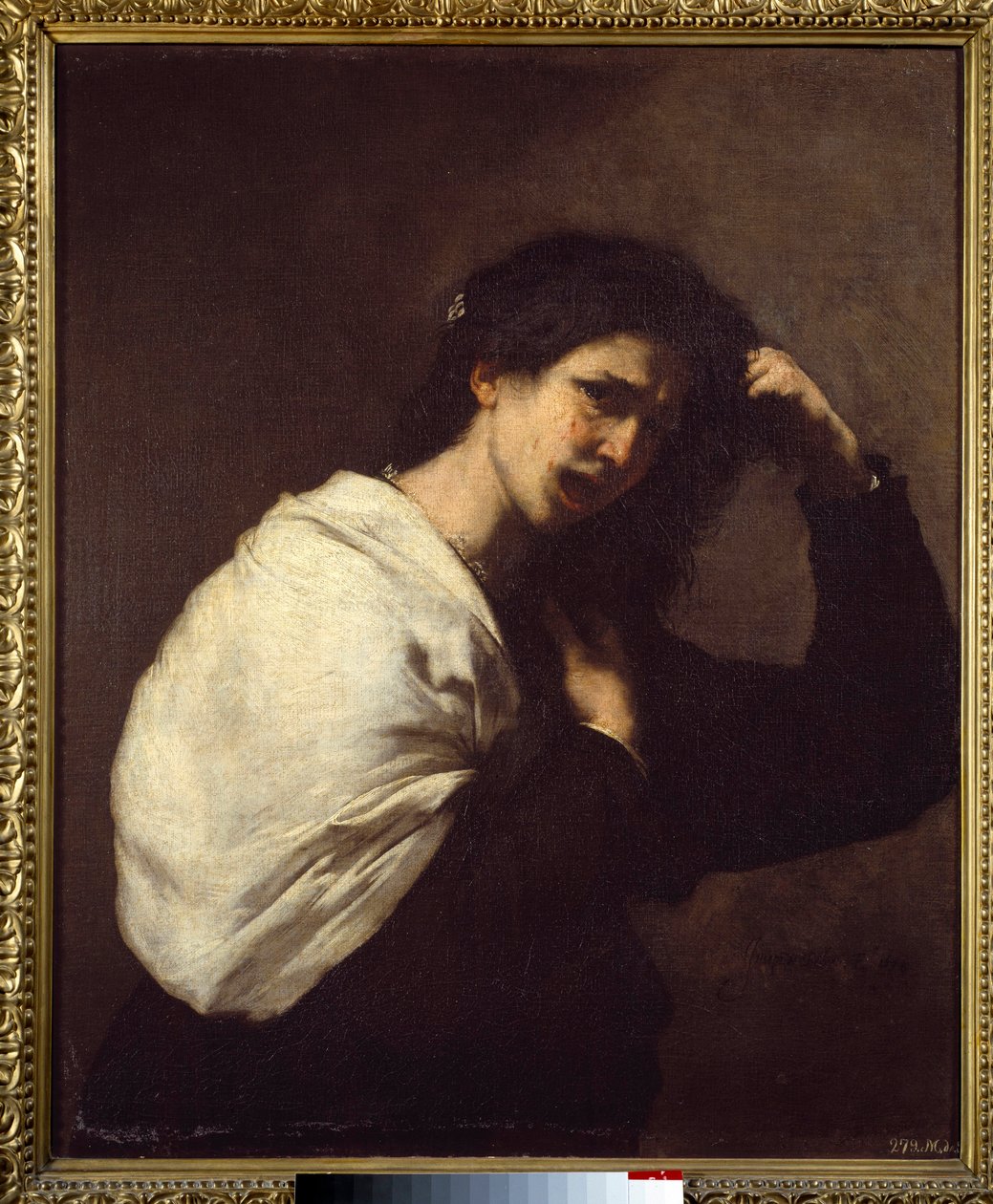 Mujer arrancándose el cabello de Jusepe de Ribera