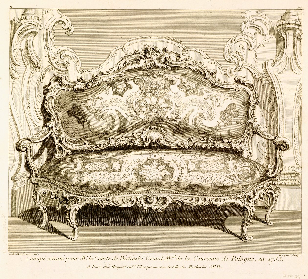 Sofá, Messioner, Juste Aurele (1695-1750), L