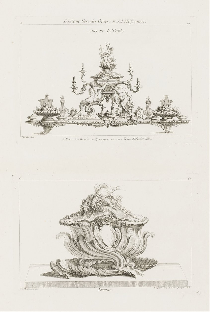 Surtout de Table de Juste Aurèle Meissonnier