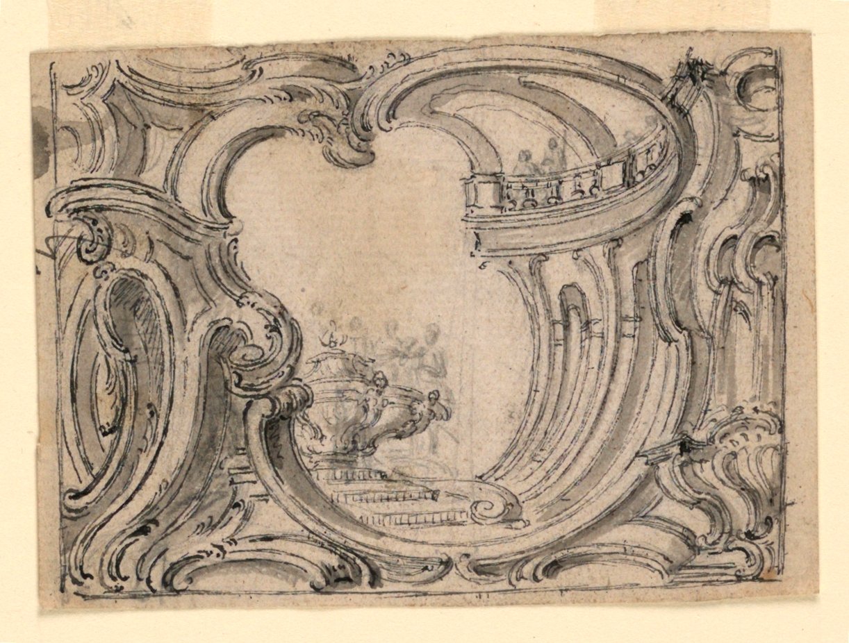 Diseño para un Panel de Ornamento de Juste Aurèle Meissonnier