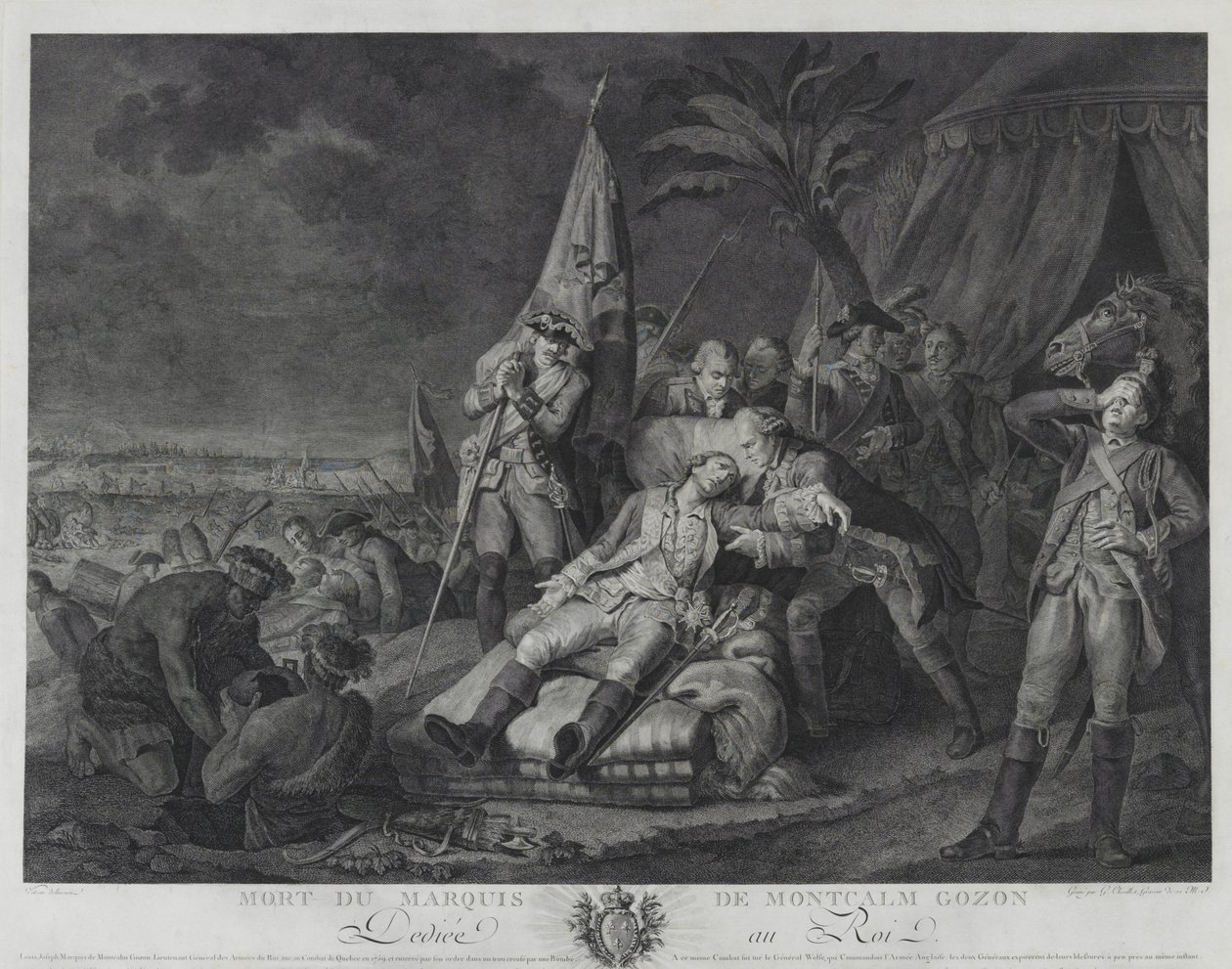 Muerte del Marqués de Montcalm Gozon de Juste Chevillet